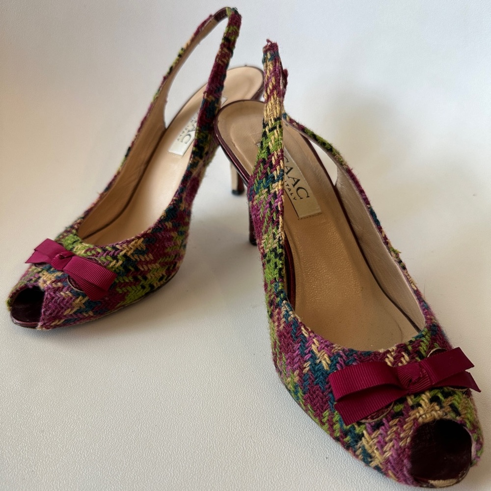 Isaac Mizrahi Plaid Pumps - Size 7.5